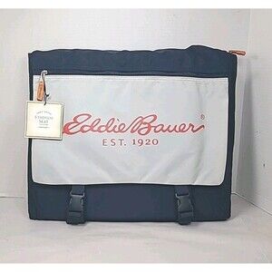 NWT Portable Eddie Bauer Stadium Seat Foldable Cushioned Travel Bleachers Navy